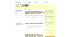 Desktop Screenshot of caadria.org