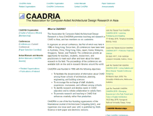 Tablet Screenshot of caadria.org